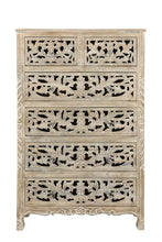 Load image into Gallery viewer, Solid Wood Six Drawer Chest - Light Brown
