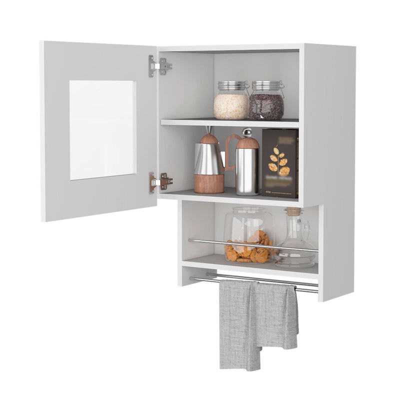 Accent Cabinet With Two Shelves - White
