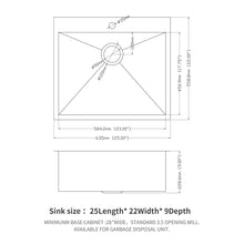 Load image into Gallery viewer, Stainless Steel Drop In Kitchen Sink, Topmount
