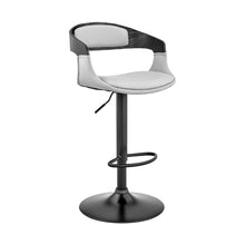 Load image into Gallery viewer, 43" Swivel, Low Back Adjustable Height Bar Chair - Gray / Black
