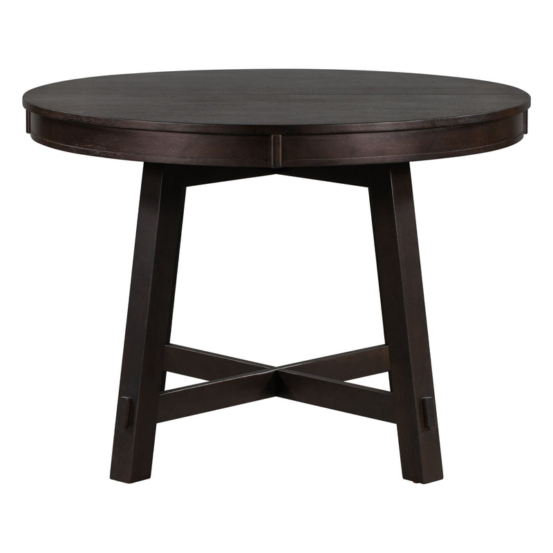 Removable Leaf Oval Extendable Dining Table - Espresso