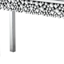 Load image into Gallery viewer, 47" Mirro Glass Faux Crystal Bling Console Table - Silver
