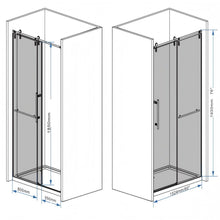 Load image into Gallery viewer, Frameless Sliding Bathtub Door With Frame
