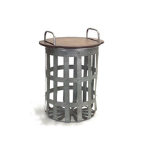 Load image into Gallery viewer, Round End Tables (Set of 2) - Gray And Brown
