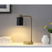 Load image into Gallery viewer, Dharma - Adjustable Table Lamp With Shade - Antique Brass
