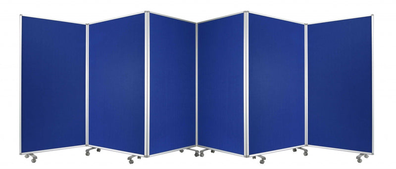 Metal 6 Panel Screen - Blue