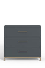 Load image into Gallery viewer, Solid Three Drawer Chest - Gray
