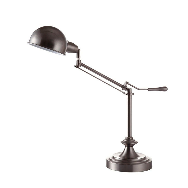 Metal Swing Arm Table Lamp - Silver