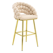 Load image into Gallery viewer, Bubble, Ball Chain Tufted Bar Chairs For Kitchen Island &amp; Home Bar (Set of 2)
