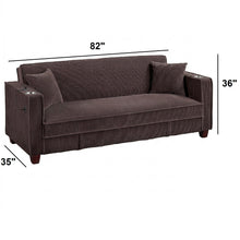 Load image into Gallery viewer, Modern Convertible Sofa With Hidden Storage USB Port, Cup Holder
