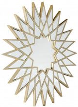 Load image into Gallery viewer, 34" Sunburst Metal Framed Accent Mirror - Gold
