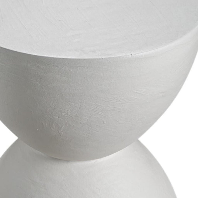 21" Wood Square End Table - White