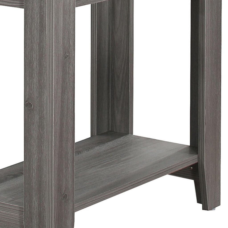 Console Table With Storage - Gray