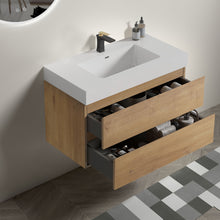 Load image into Gallery viewer, Alice - Bathroom Vanity With Sink, Large Storage Wall Mounted Floating Bathroom Vanity For Modern Bathroom
