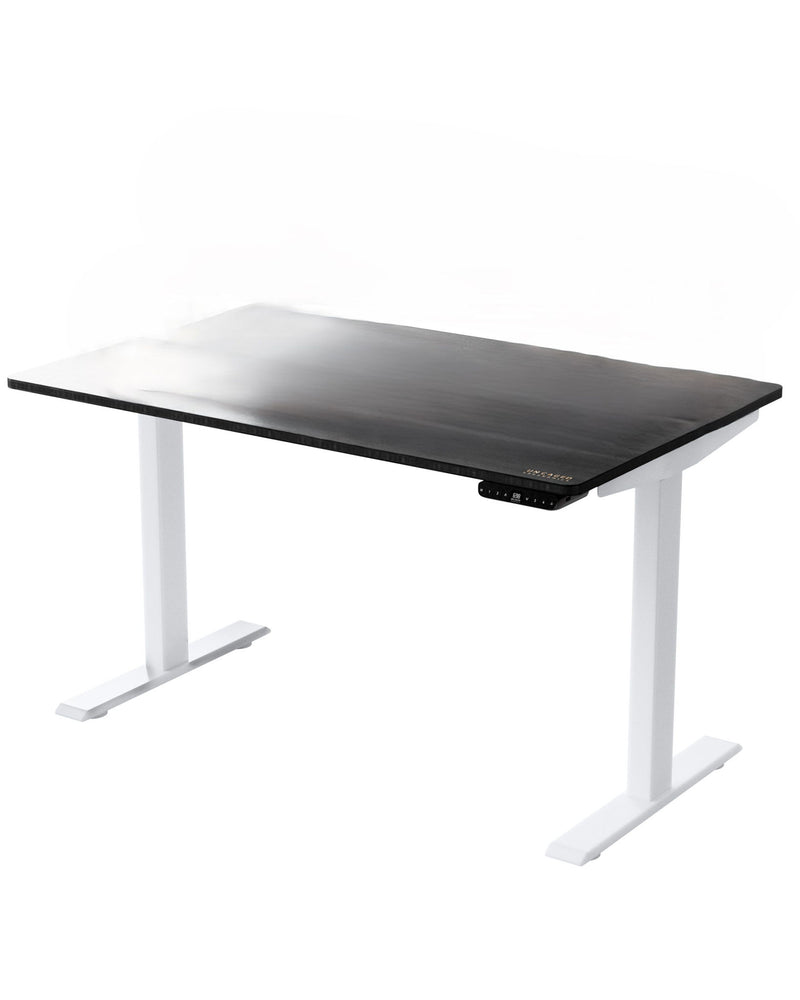 30" Adjustable Stainless Steel Standing Desk - Black And White
