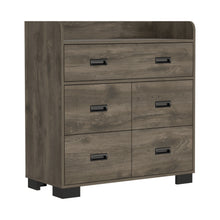 Load image into Gallery viewer, 34" Five Drawer Dresser - Dark Brown
