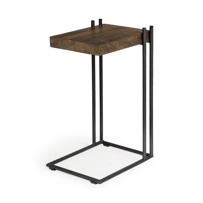 27" Solid Wood Square End Table - Brown