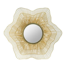 Load image into Gallery viewer, 27" Floral Sunburst Iron Framed Accent Mirror - Gold
