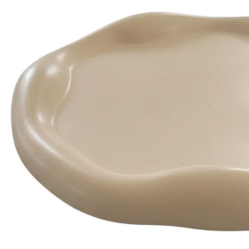 Resin Handmade Round Trinket Tray - Peach