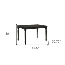 Load image into Gallery viewer, 48" Solid Wood Dining Room Table - Black
