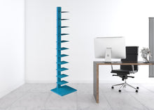 Load image into Gallery viewer, Twelve Tier Narrow Tower Bookcase - Blue
