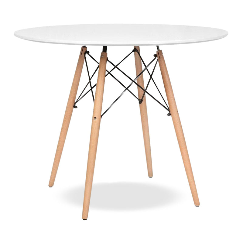 36" Solid Wood Dining Table - White