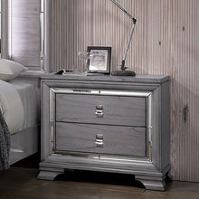 Load image into Gallery viewer, Nightstand With Mirror Trim - Light Gray
