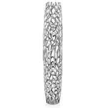 Load image into Gallery viewer, Twigs Cylinder Floor Vase (354632) - Silver
