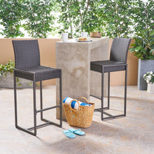 Load image into Gallery viewer, Outdoor Barstool With Hand Crafted Details (Set of 2)
