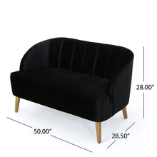 Load image into Gallery viewer, Modern Classic Shell Backed Loveseat
