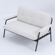 Load image into Gallery viewer, Modern Metal Frame Sofa With Sponge Filling For Compact Spaces And Versatile Use
