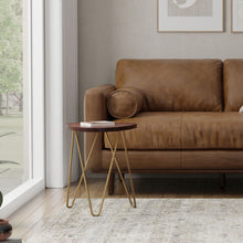 Load image into Gallery viewer, Patrice - Handcrafted Metal And Wood Accent Table
