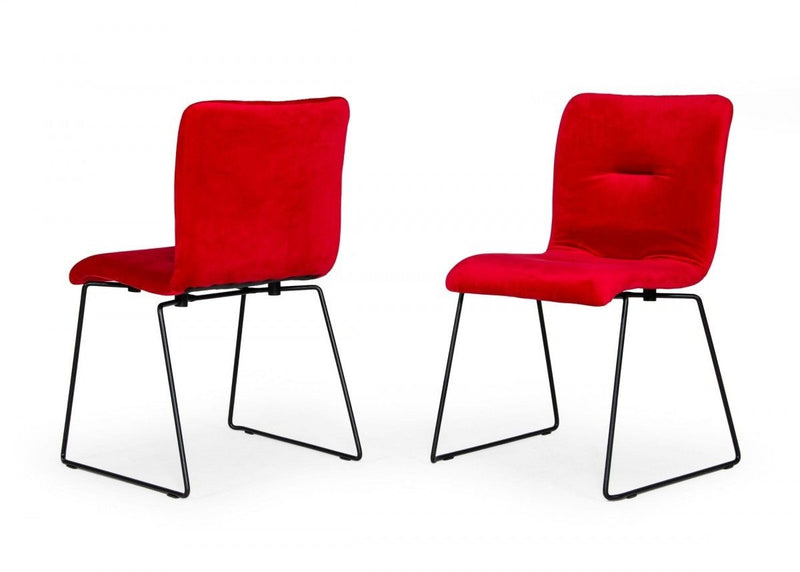 Dining Chairs (Set of 2) - Red