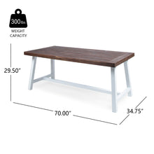 Load image into Gallery viewer, Outdoor Sandblast Finish Acacia Wood Dining Table
