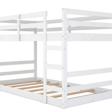 Load image into Gallery viewer, Twin Over Twin Bunk Bed with Ladder, White（OLD SKU：WF282787AAK）
