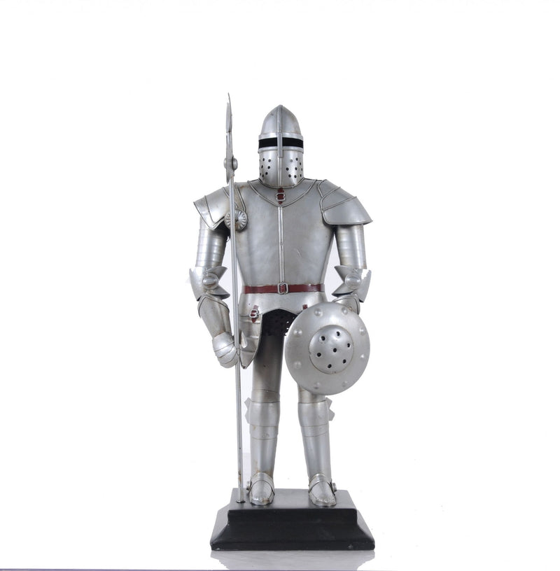 Hand Painted Figurine Tabletop Sculpture - Silver