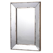 Load image into Gallery viewer, 20" Framed Antiqued Accent Mirror - Silver

