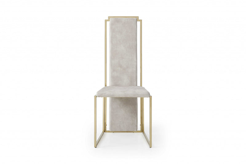 Upholstered Dining Side Chairs (Set of 2) - Beige