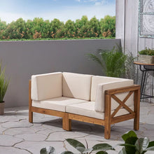 Load image into Gallery viewer, Brava - X Back Loveseat - Beige

