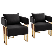 Load image into Gallery viewer, Modern Classic Design Decorative Chair Teddy Fleece Upholstered And Metal Foot
