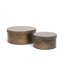 Load image into Gallery viewer, Decorative Boxes (Set of 2) - Antiqued Gold
