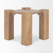 Load image into Gallery viewer, Distressed Solid Wood Square End Table (605395) - Natural
