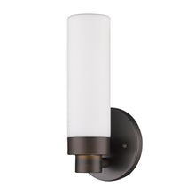 Load image into Gallery viewer, Wall Light With Narrow Frosted Glass Shade - Bronze
