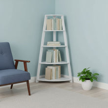 Load image into Gallery viewer, Four Tier Corner Bookcase (332801) - White
