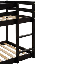 Load image into Gallery viewer, Twin over Twin Floor Bunk Bed,Espresso(Old SKU:W50437211)
