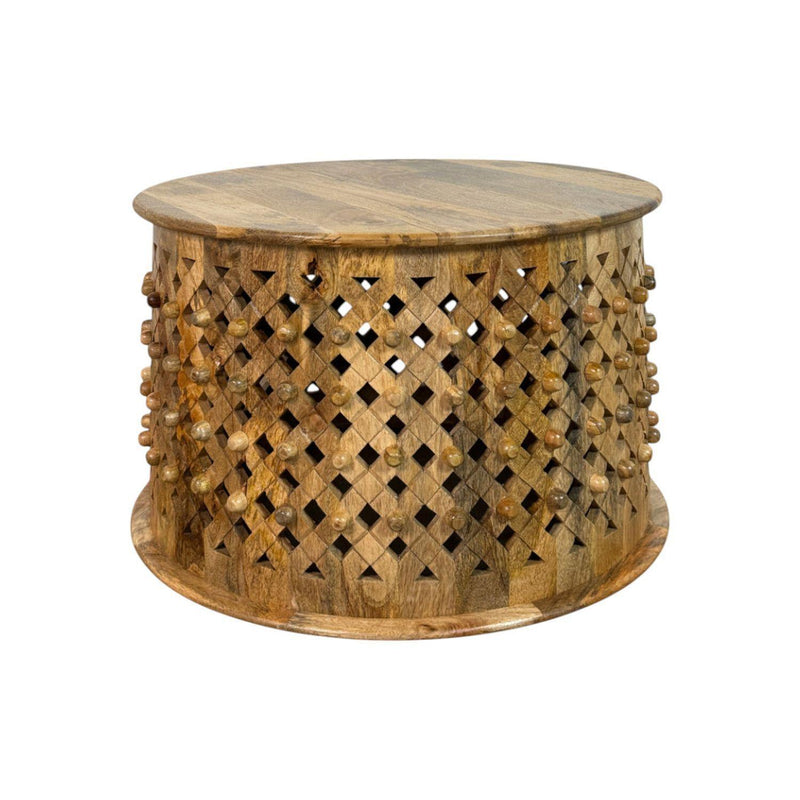 Round Drum Coffee Table (745562) - Natural