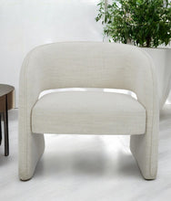 Load image into Gallery viewer, Textural Solid Color Arm Chair - Cream
