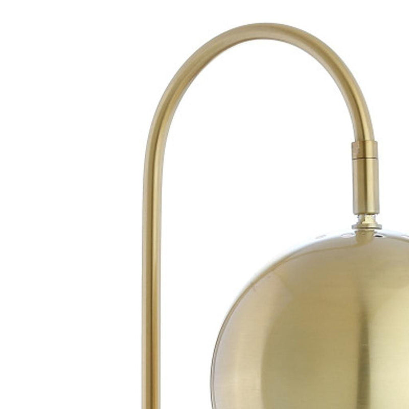 Novelty Table Lamp LED With Globe Shade - Brass