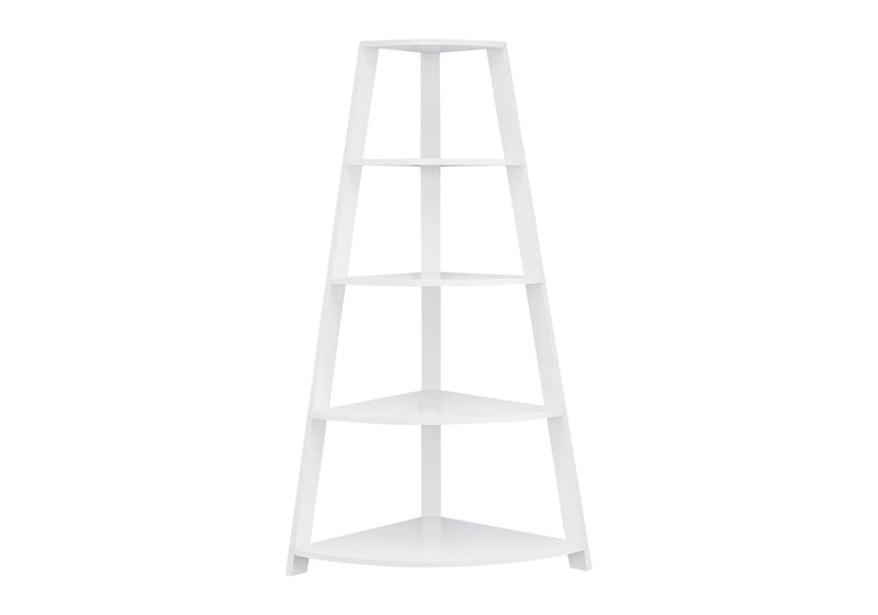 Four Tier Corner Bookcase (332801) - White