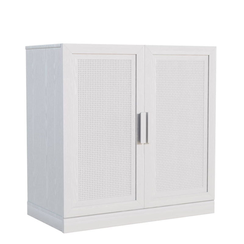 31" Accent Cabinet With Two Doors - White
